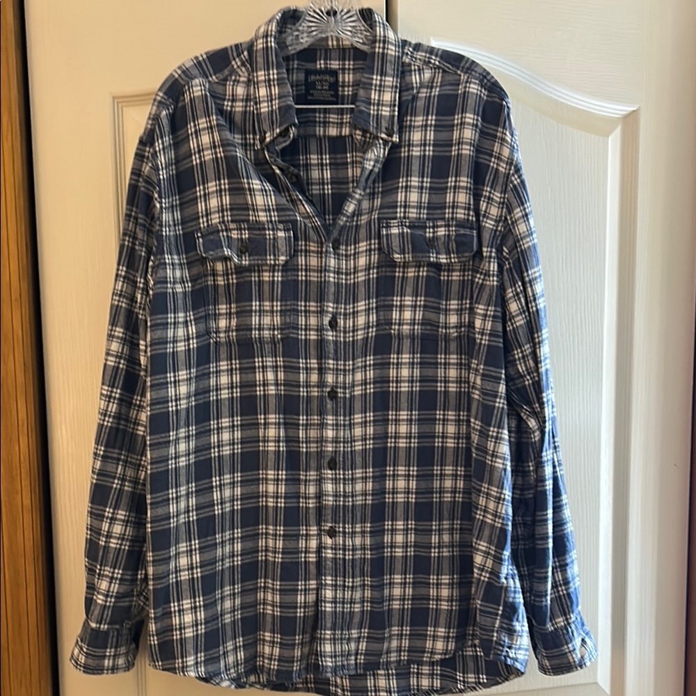 Blue Plaid Men's Shirt